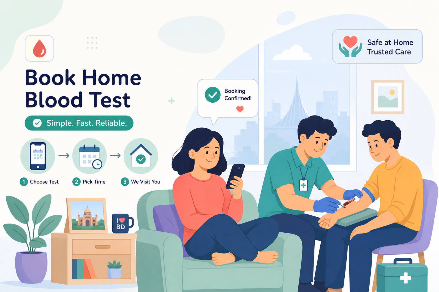How to Book a Home Blood Test in Bangladesh (Step-by-Step)