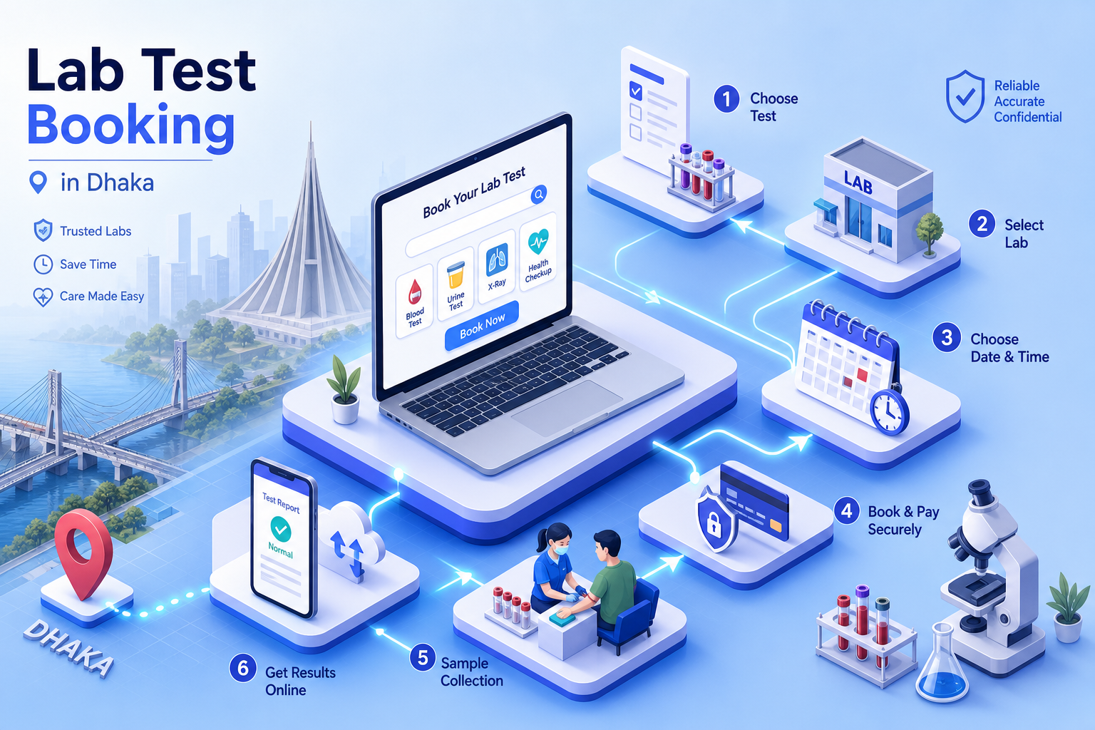 Online Lab Test Booking in Dhaka: A Step-by-Step Guide